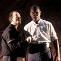 Trey Lyford (Iago), Craig Wallace (Othello), Othello, Folger Theatre, 2002. Directed by Aaron Posner. Carol Pratt.