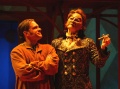 Brian Hamman (Valentine) and Lucy Newman-Williams (Duke), The Two Gentlemen of Verona, directed by Aaron Posner, Folger Theatre, 2004. Carol Pratt.
