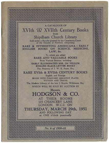 File:Hodgson and Co. A catalogue of the XVth & XVIIth century books. 1950-1951.jpg