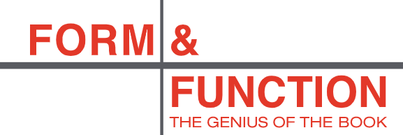 The logo for the Form and Function of the Book exhibit