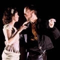 Holly Twyford (Emilia), Trey Lyford (Iago), Othello, Folger Theatre, 2002. Directed by Aaron Posner. Carol Pratt.