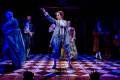 Photo by Brittany Diliberto, Bee Two Sweet Photography. “They’ve put a woman on the stage!” Nell Gwynn (Alison Luff) becomes a stage sensation in England. (Also pictured left to right: Catherine Flye, Quinn Franzen, Christopher Dinolfo, Kevin Collins.)