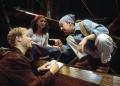 Jerry Richardson (Orlando), Makela Spielman (Celia) and Holly Twyford (Rosalind), As You Like It. Folger Theatre, 2001. Directed by Aaron Posner. Ken Cobb.