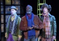Jon Reynolds (Amiens), Joseph Marcell (Jaques), and Matthew McGloin (First Lord), directed by Derek Goldman, As You Like It, Folger Theatre, 2007. Stan Barouh.