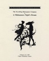 Playbill, A Midsummer Night's Dream, directed by Michael Tolaydo. Folger Theatre presents the Traveling Shakespeare Company, 1993.