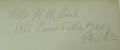 This inscription reads "Mr H N Paul 1815 Land Title Bldg Phila" and appears on the front flyleaf in Dramatic Works of William Shakspeare: with a Life of the Poet, and Notes, Original and Selected. Boston: Phillips, Sampson, and Company, 1851. Hamnet call number: PR2752 1851k copy 2 Sh.Col. vol. 8]]