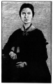 Woodcut of Emily Dickinson. Barry Moser.