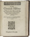 The 1608 Third Quarto title page of Henry V. STC 22291.
