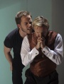 Graham Michael Hamilton (Hamlet) and David Whalen (Claudius), Hamlet, directed by Joseph Haj, Folger Theatre, 2010. Carol Pratt.