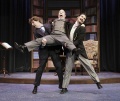 Clinton Brandhagen (Charles Surface), High Nees (Sir Oliver Surface), and Cody Nickell (Joseph Surface), The School for Scandal, by Richard Brinsley Sheridan, directed by Richard Clifford, Folger Theatre, 2008. Carol Pratt.