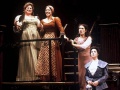 Anne Stone (Mariana), Naomi Jacobson (Widow), Erika Sheffer (Diana), Holly Twyford (Helena), All's Well That Ends Well, Folger Theatre, 2003. Directed by Richard Clifford. Carol Pratt.