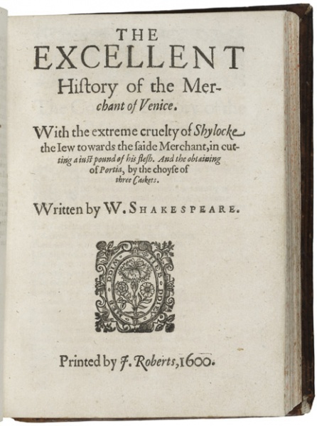 File:Shakespeare Merchant STC 22297 Copy 3 title page.jpg