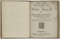 The title page of Pericles printed in the 1630 second issue of the Fifth Quarto. STC 22338.
