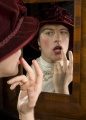 Tom Story (Lady Sneerwell), The School for Scandal, by Richard Brinsley Sheridan, directed by Richard Clifford, Folger Theatre, 2008. James Kegley.