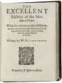 The 1600 [i.e. 1619] Second Quarto title page of The Merchant of Venice. STC 22297 copy 3.
